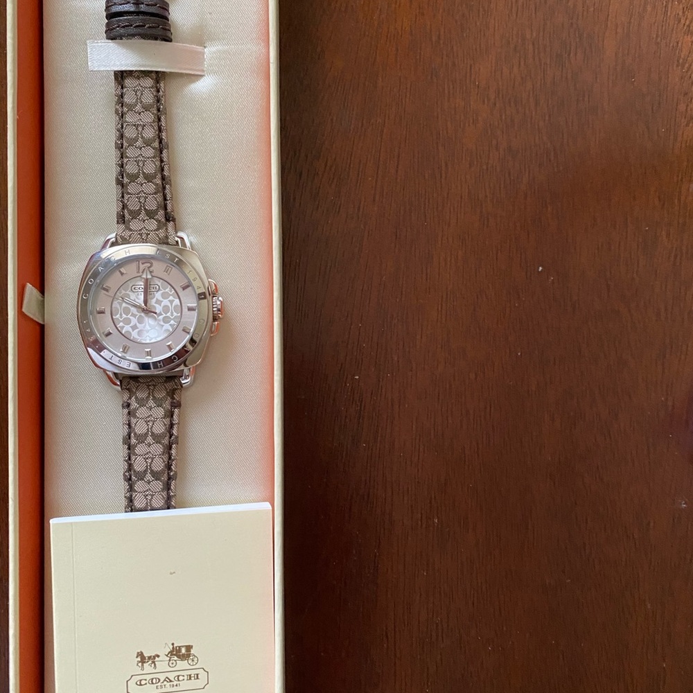Genuine leather Coach watch !!